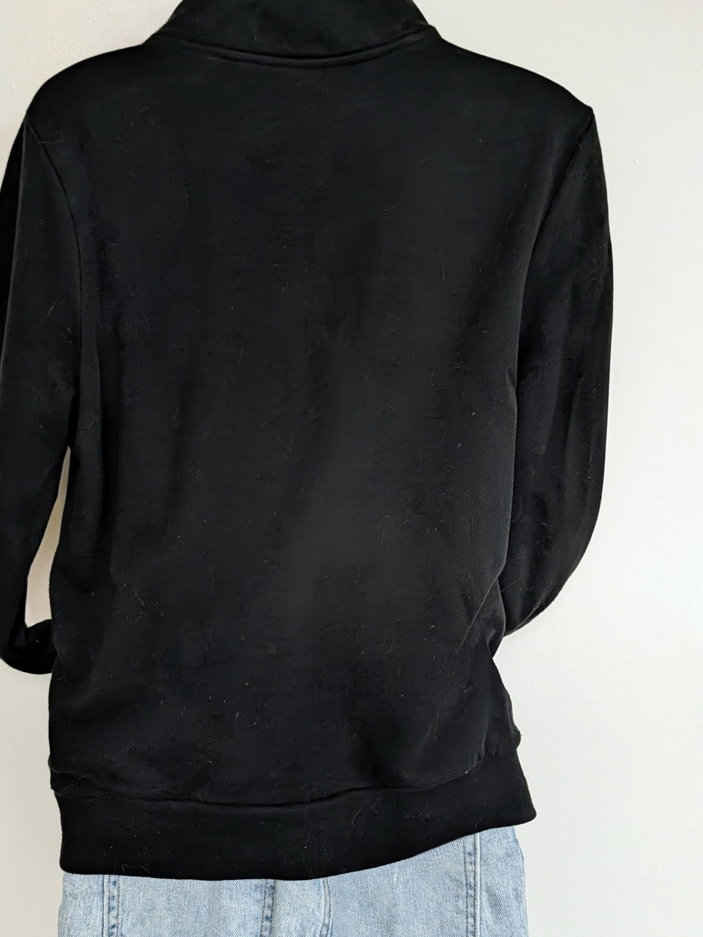 PINK Victoria's Secret Half-Zip Pullover Sweatshirt - Black - Picture 4 of 5